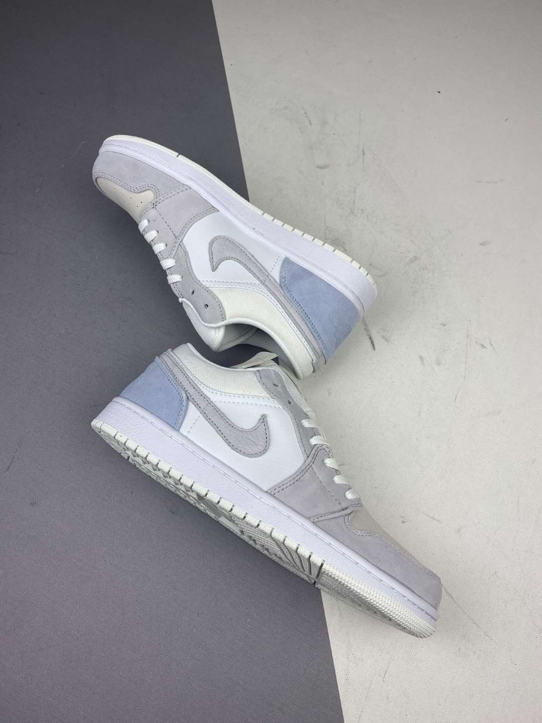 Air Jordan 1 Low PSG White Grey Blue Shoes - Click Image to Close